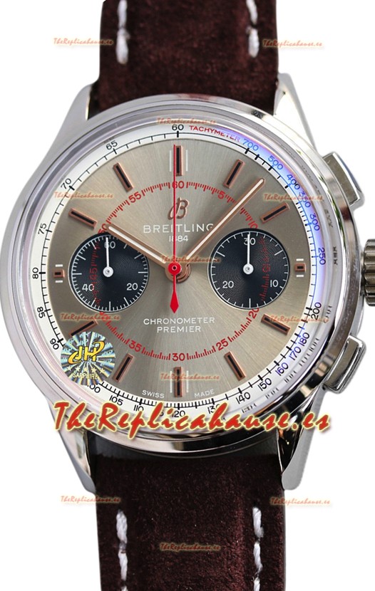 Breitling Premier B01 Chronograph 42 Edition Caja y Bisel de Acero - Reloj Réplica Espejo 1:1