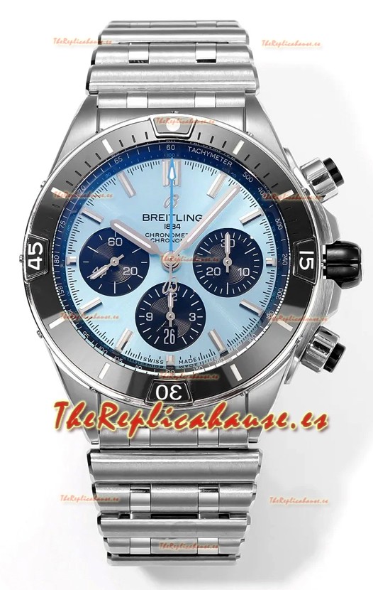 Breitling Chronomat B01 42 Edición Suiza Caja Acero 904L Dial Azul Reloj Réplica Espejo 1:1