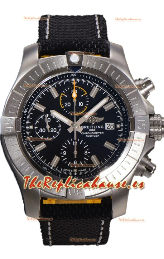 Breitling Avenger Bandit Dial Negro Reloj Réplica Suiza Espejo 1:1