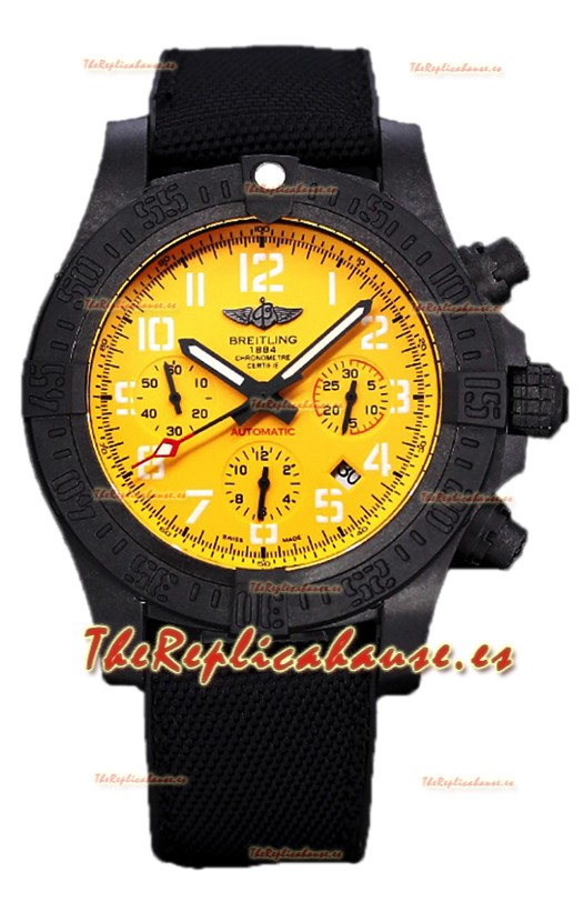 Breitling Avenger Hurricane Chronograph Dial Amarillo Reloj Réplica Suiza Espejo 1:1