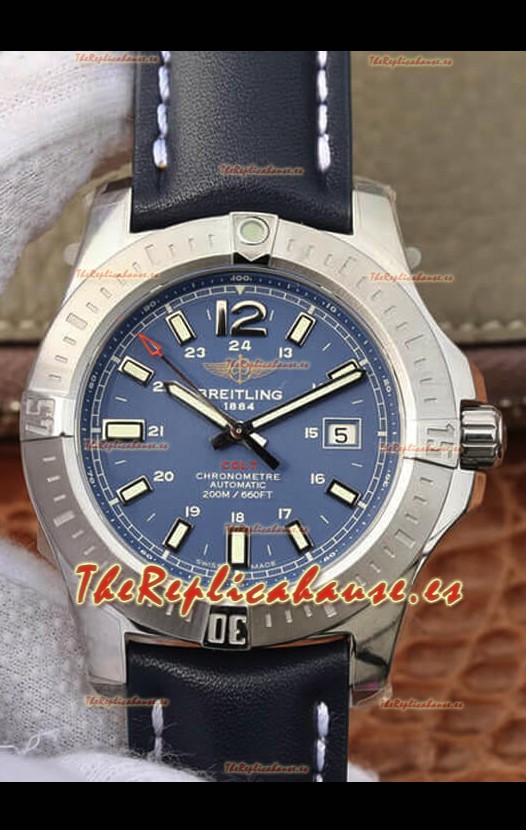 Breitling Cronómetro COLT 41 Dial Azul claro Reloj Réplica Suizo Automático