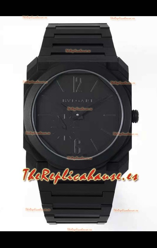 Bvlgari Octo Finissmo Edición Réplica a Espejo 1:1 Areneado Caja Revestida en DLC