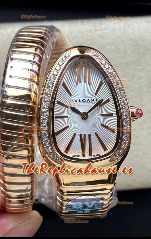 Bvlgari Edición Serpenti Caja en Oro Rosado Réplica en Calidad 1:1