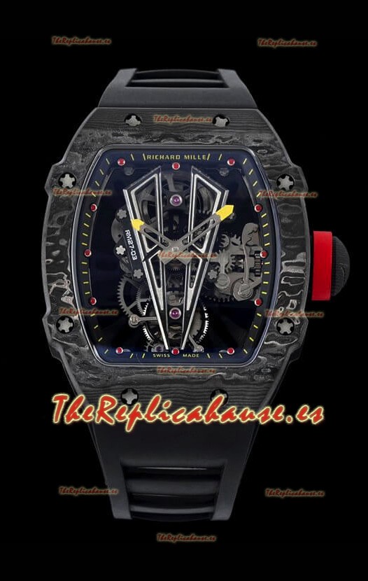 Richard Mille RM27-03 Rafael Nadal Genuine Tourbillon Movement Reloj Réplica a Espejo 1:1