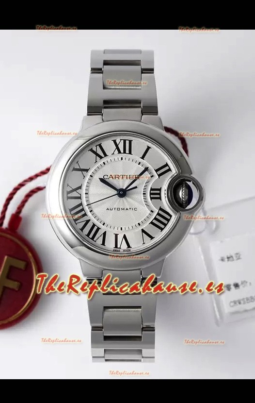 Ballon De Cartier Reloj Suizo Automático Calidad Espejo 1:1 33MM en Caja Acero