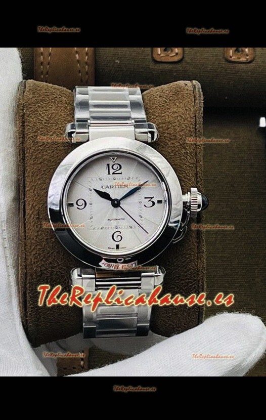 Pasha De Cartier Suizo Automático Calidad Espejo 1:1 Reloj Réplica 35MM