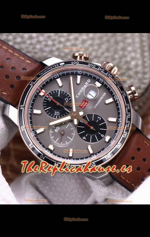Chopard Classic Racing Cronógrafo Reloj Réplica Espejo 1:1 en Caja de Acero - Dial Gris