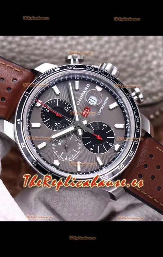 Chopard Classic Racing Cronógrafo Reloj Réplica Espejo 1:1 en Caja de Acero - Dial Gris