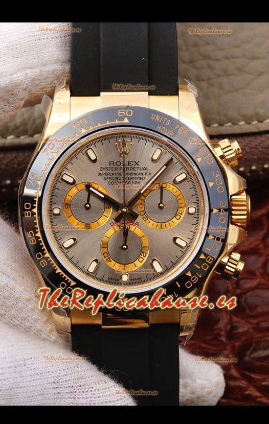 Rolex Cosmograph Daytona 116508 Oro Amarillo Movimiento Original Cal.4130 - Reloj de Acero Ultimate 904L Mejorado