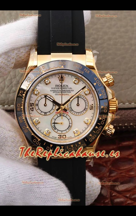 Rolex Cosmograph Daytona 116508 Oro Amarillo Movimiento Original Cal.4130 - Reloj de Acero Ultimate 904L Mejorado