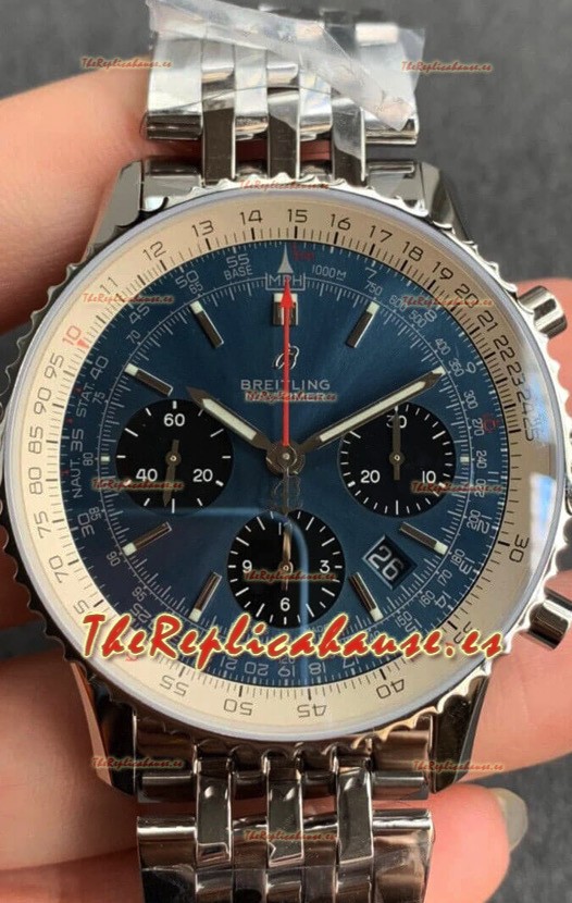 Breitling Navitimer 1 B01 Edición Cronógrafo 43MM - Dial Azul Reloj Réplica a Espejo 1:1 904L