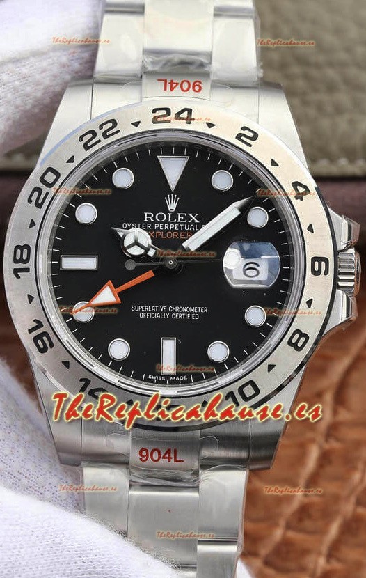 Rolex Explorer M216570-002 Reloj Réplica a Espejo 1:1 - Dial Negro en Acero 904L 42MM