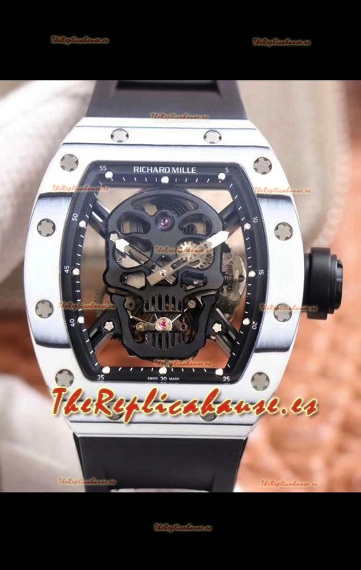Richard Mille RM052-1 Tourbillon Caja en Cerámica Blanca - Calidad a Espejo 1:1