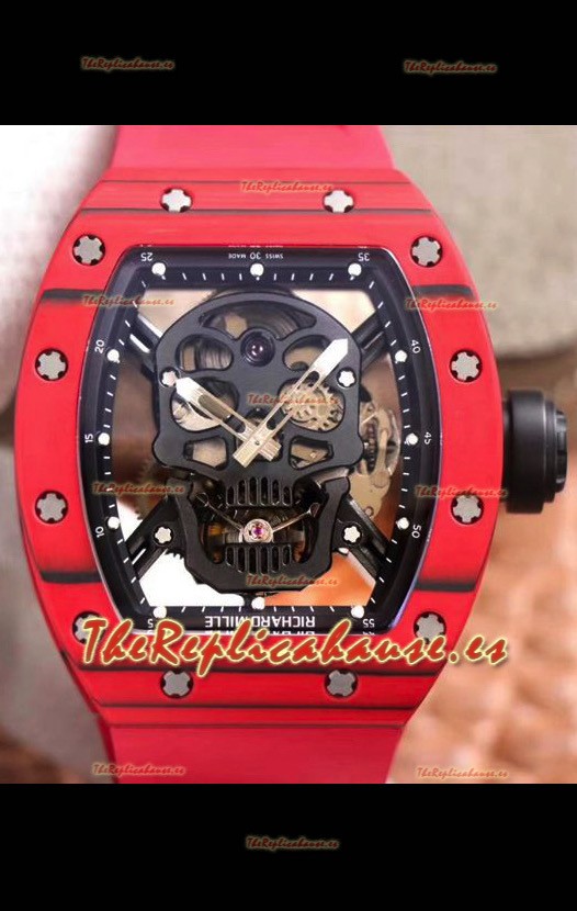 Richard Mille RM052-1 Tourbillon Caja en Cerámica Roja - Calidad a Espejo 1:1