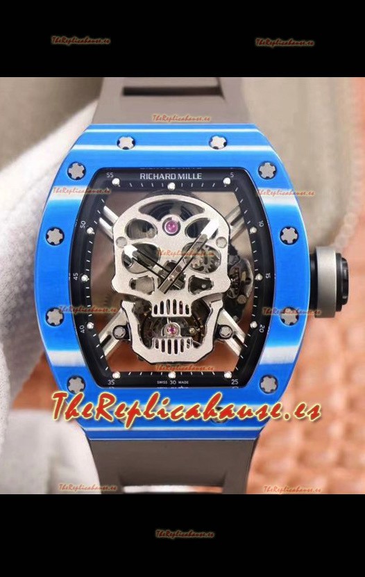 Richard Mille RM052-1 Tourbillon Caja en Cerámica Azul - Calidad a Espejo 1:1
