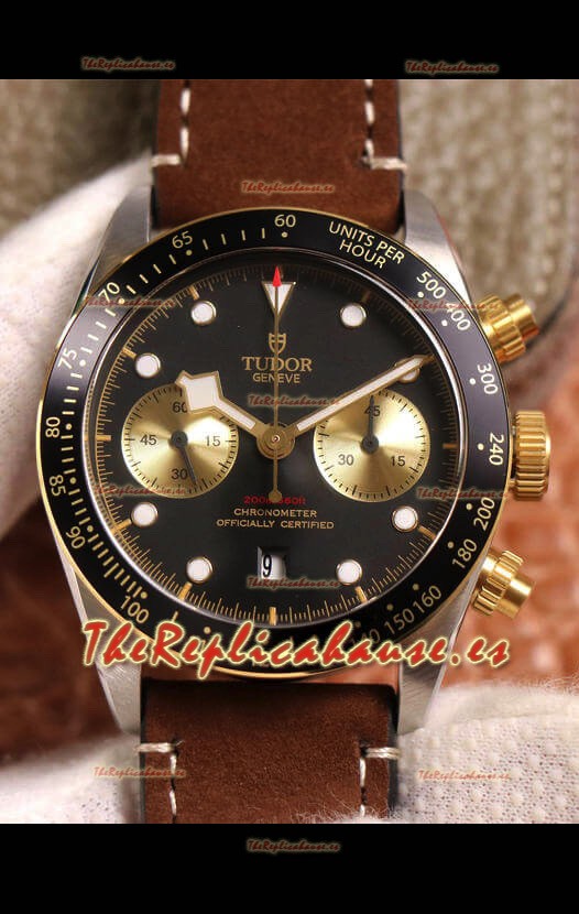 Tudor Heritage Black Bay M79363N-0002 Reloj Réplica Cronógrafo a Espejo 1:1