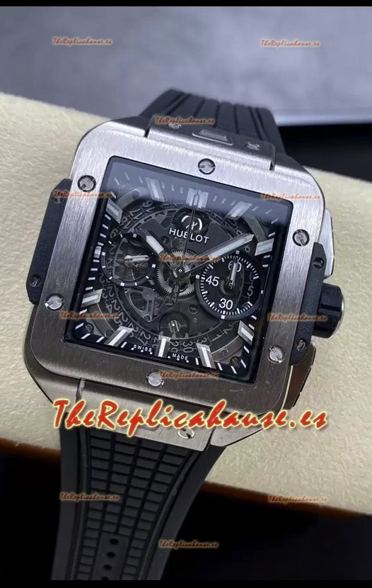 Hublot Square Bang Unico Titanium Reloj Cronógrafo Réplica a Espejo 1:1