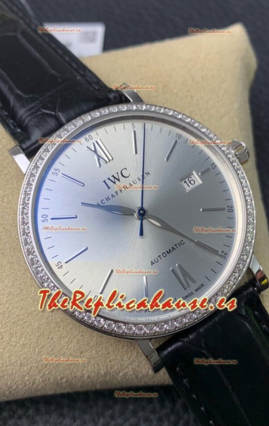 IWC Portofino Automático Calidad Espejo 1:1 Dial Acero Caja Acero 904L Reloj Réplica Suizo
