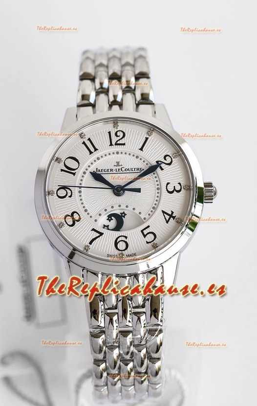 Jaeger-LeCoultre Rendez-Vous Acero Dia y Noche Reloj Réplica de Acero a Espejo 1:1