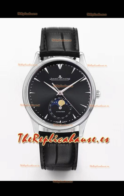 Jaeger LeCoultre Master Reloj Ultra Fino Luna Acero 904L Réplica a Espejo 1:1