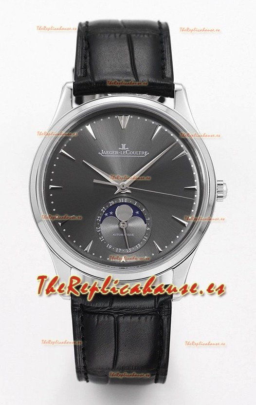 Jaeger LeCoultre Master Reloj Ultra Fino Luna Acero 904L Réplica a Espejo 1:1