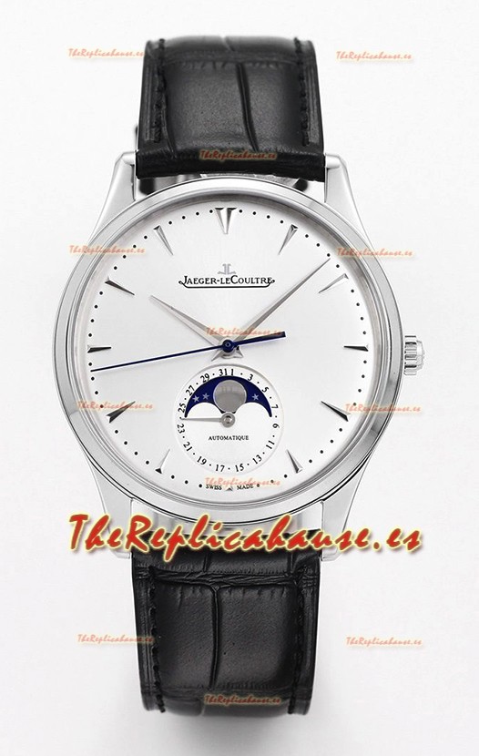 Jaeger LeCoultre Master Reloj Ultra Fino Luna Acero 904L Réplica a Espejo 1:1
