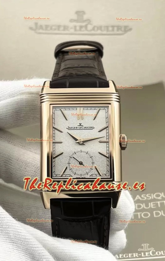 Jaeger-LeCoultre Reverso DuoFace Reloj Caja Oro Rosado Dial Marrón en Movimiento Suizo Automático
