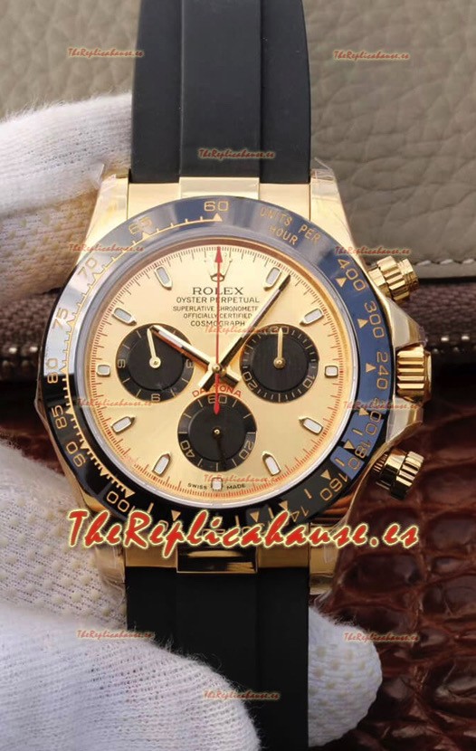 Rolex Cosmograph Daytona 116508 Oro Amarillo Movimiento Original Cal.4130 - Reloj de Acero Ultimate 904L Mejorado