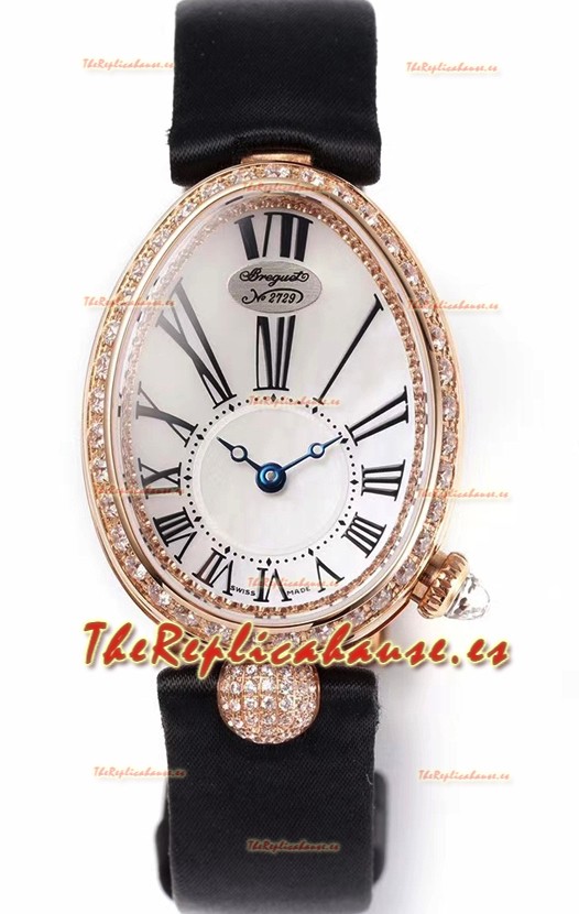Breguet Reine De Naples Ladies Oro Rosado Reloj Edición Réplica Suizo a Espejo 1:1
