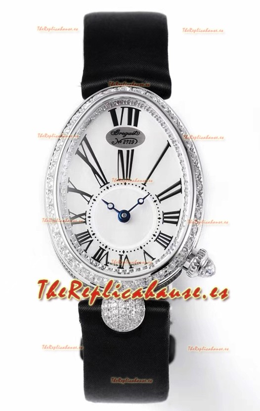Breguet Reine De Naples Ladies Acero Inoxidable Edición Suizo Reloj Réplica a Espejo 1:1