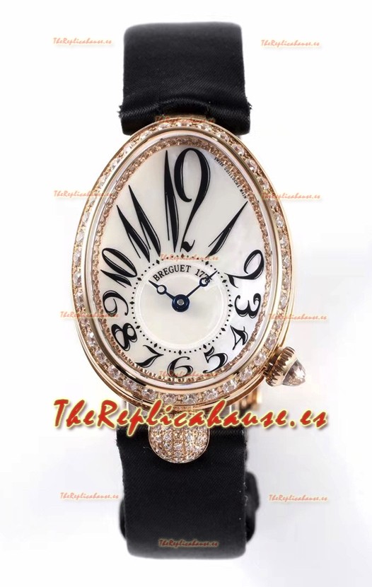 Breguet Reine De Naples Ladies Oro Rosado Reloj Edición Réplica Suizo a Espejo 1:1