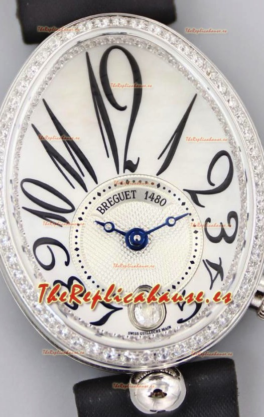 Breguet Reine De Naples Ladies Acero Inoxidable Edición Suizo Reloj Réplica a Espejo 1:1
