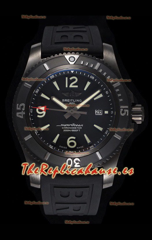 Breitling Superocean Automatic Acero Negro - Dial Negro con caja Revestida en DLC