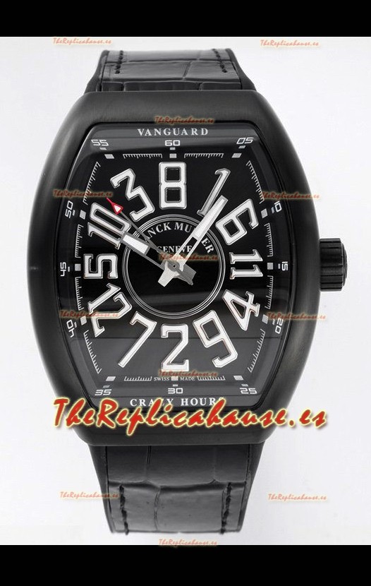 Franck Muller Vanguard Crazy Color Hours Caja en Revestimiento DLC Reloj Réplica Suizo