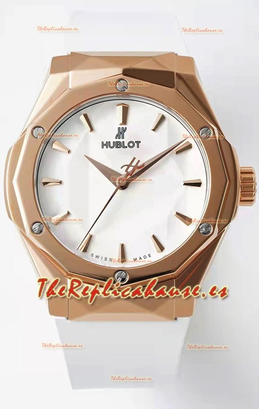 Hublot Classic Fusion Edición Orlinski King 40MM Dial Blanco Reloj Réplica Suizo