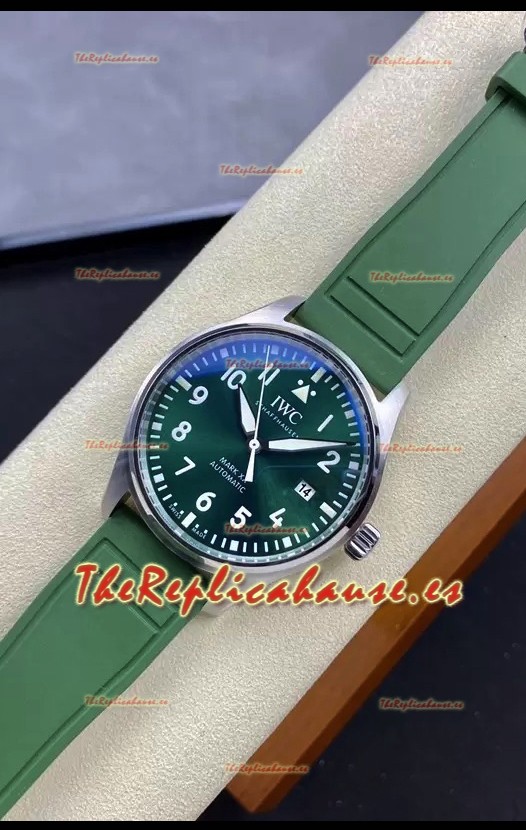 IWC Pilot MARK Series IW328205 Reloj Réplica Suizo a Espejo 1:1 Dial Verde