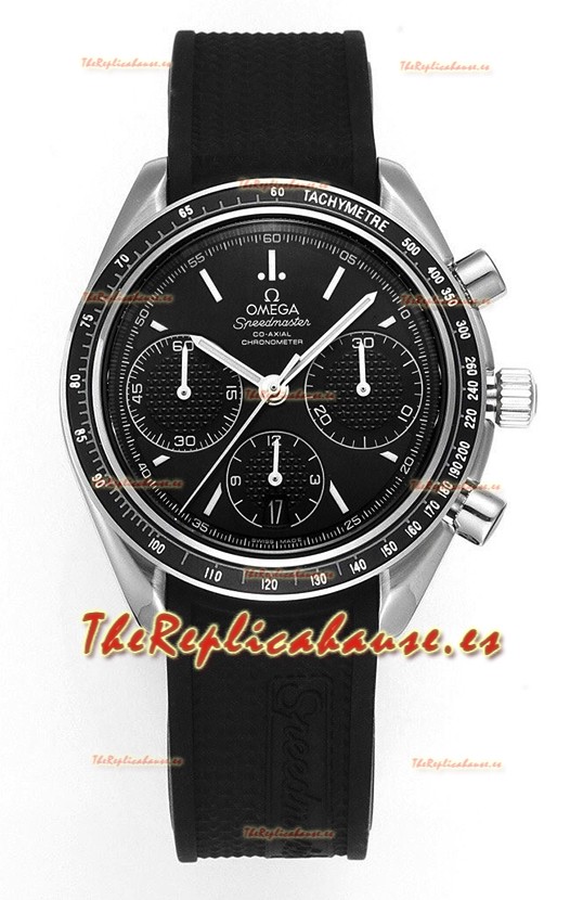 Omega Speedmaster Racing Acero 904L Chronograph Réplica a Espejo 1:1 Dial Negro