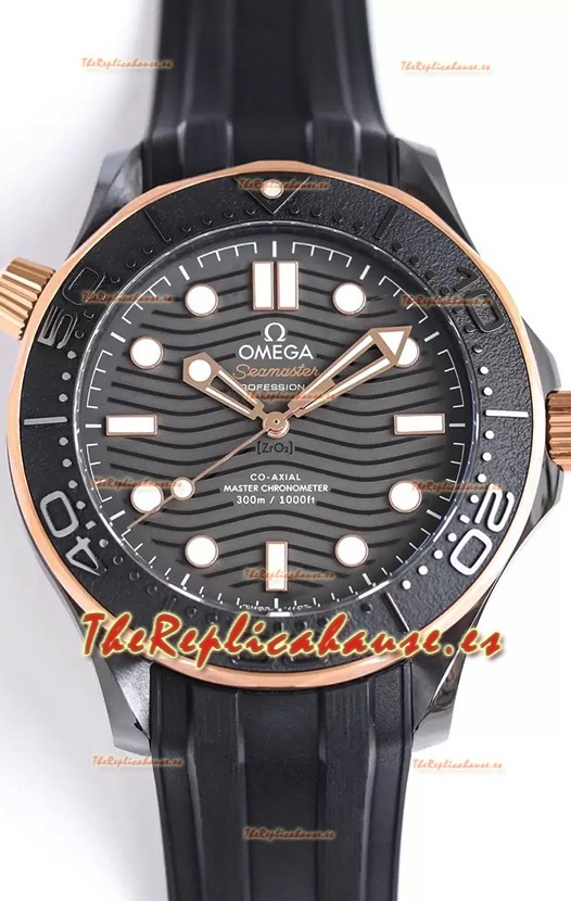 Omega Seamaster 300M Master Chronometer Caja Cerámica Reloj Suizo Réplica a Espejo 1:1