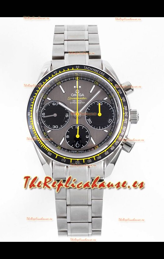 Omega Speedmaster Racing Acero 904L Chronograph Réplica a Espejo 1:1 Dial Gris