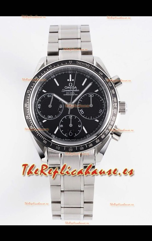 Omega Speedmaster Racing Acero 904L Chronograph Réplica a Espejo 1:1 Dial Negro