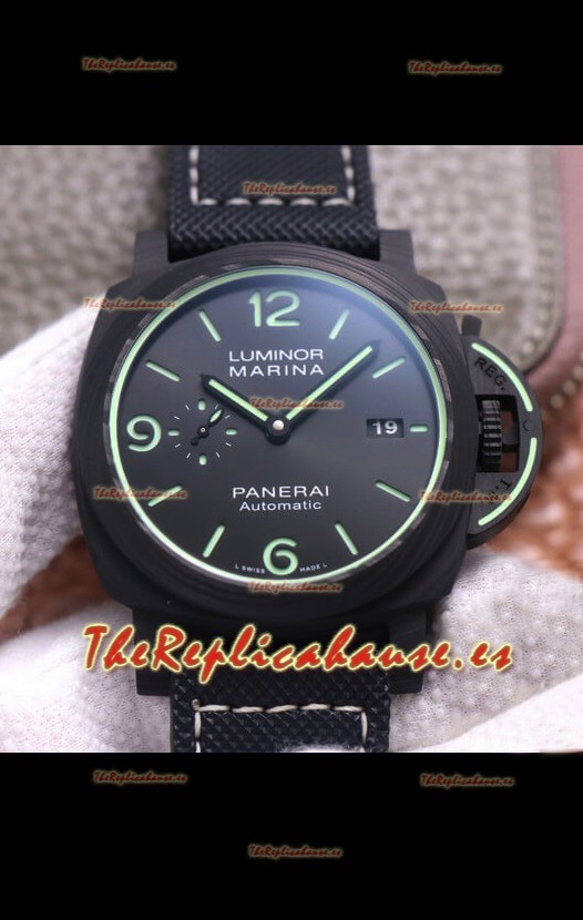 Panerai Luminor Marina PAM1118 Carbotech Reloj Réplica Suizo a Espejo 1:1 44MM
