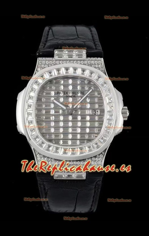 Patek Philippe Nautilus 5711/A Reloj Réplica Suizo a Espejo 1:1 Acero 904L Caja Diamantes