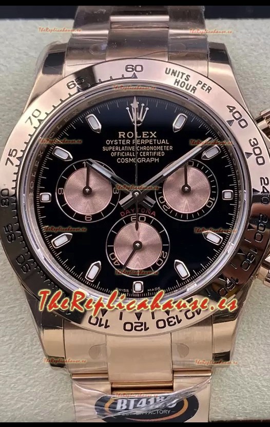 Rolex Cosmograph Daytona M116505 Oro Rosado Movimiento Original Cal.4130 - Reloj Acero 904L