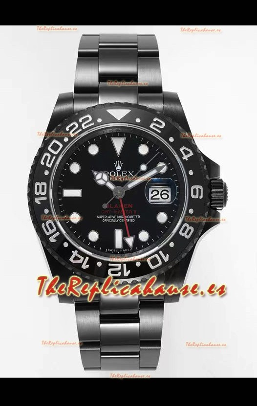Rolex GMT Masters II REF.126710BLRO BLAKEN Réplica Suiza - Acero 904L Revestido en DLC