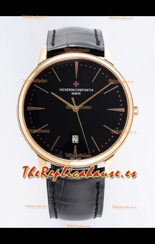Vacheron Constantin Patrimony Oro Rosado Reloj Réplica Suizo a Espejo 1:1 40MM Acero 904L