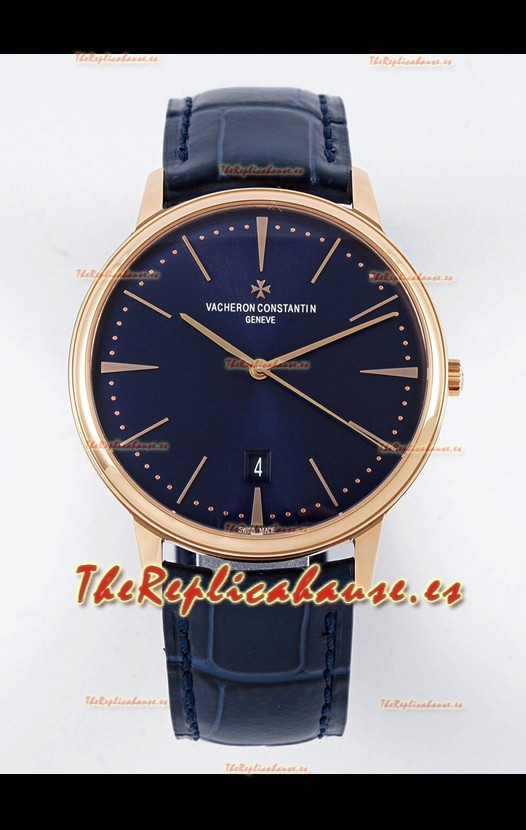 Vacheron Constantin Patrimony Oro Rosado Reloj Réplica Suizo a Espejo 1:1 40MM Acero 904L