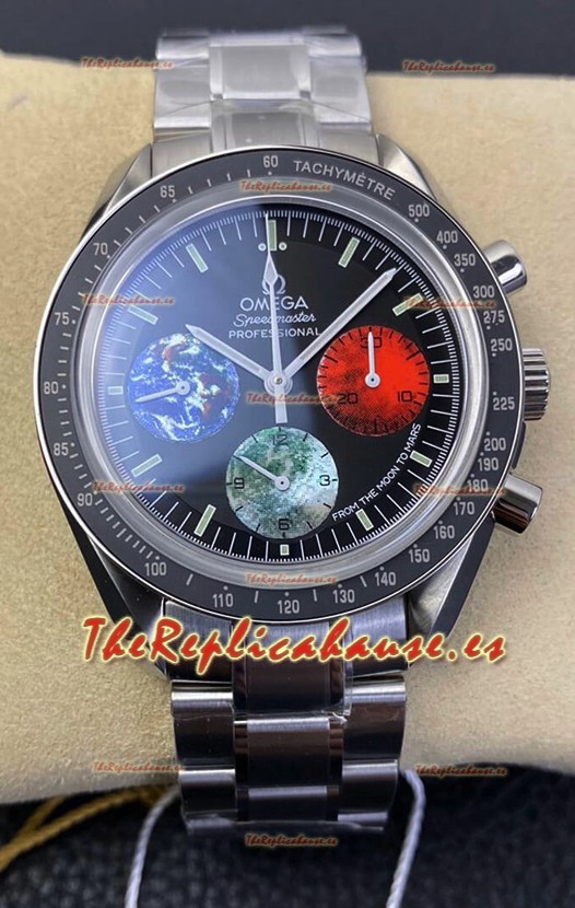 Omega Speedmaster Moon to Mars Edition Chronograph 42MM Dial Negro Reloj Réplica a Espejo 1:1