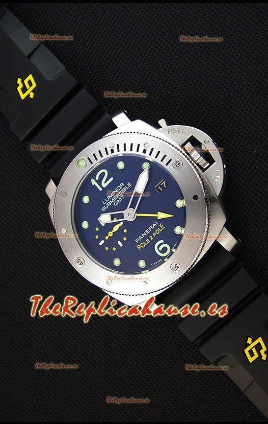 Panerai Luminor Submersible PAM00719 1950 3 Days GMT Pole2Pole Reloj Réplica Japonés 