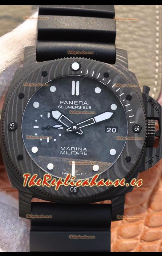 Panerai Luminor Edición Marina Carbotech PAM979 Reloj Réplica a Espejo 1:1 Caja en Carbono