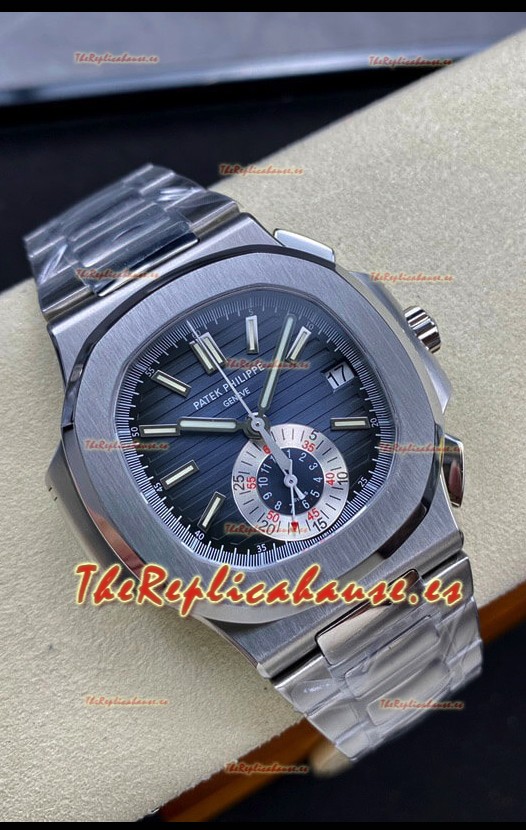 Patek Philippe Nautilus 5980/1A 904L Caja Acero en Dial Negro - Réplica a Espejo 1:1